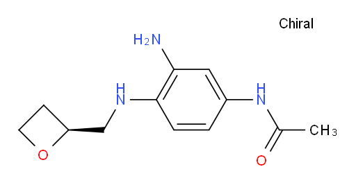 (S)-N-(3-amino-4-((oxetan-2-ylmethyl)amino)phenyl)acetamide
