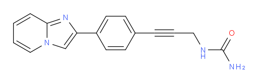 1-(3-(4-(imidazo[1,2-a]pyridin-2-yl)phenyl)prop-2-yn-1-yl)urea