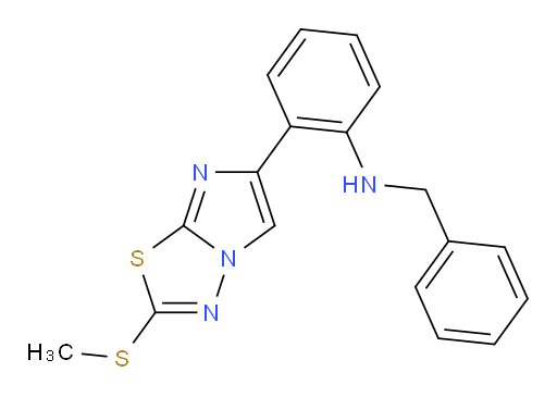 N-benzyl-2-(2-(methylthio)imidazo[2,1-b][1,3,4]thiadiazol-6-yl)aniline