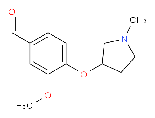 3-methoxy-4-((1-methylpyrrolidin-3-yl)oxy)benzaldehyde