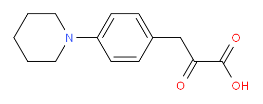 2-oxo-3-(4-(piperidin-1-yl)phenyl)propanoic acid