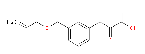 3-(3-((allyloxy)methyl)phenyl)-2-oxopropanoic acid