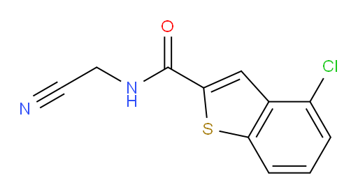 4-chloro-N-(cyanomethyl)benzo[b]thiophene-2-carboxamide