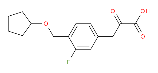3-(4-((cyclopentyloxy)methyl)-3-fluorophenyl)-2-oxopropanoic acid