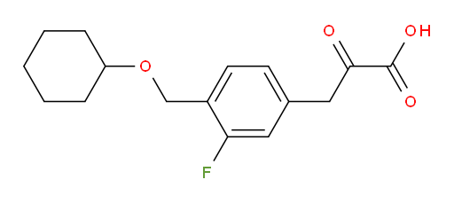 3-(4-((cyclohexyloxy)methyl)-3-fluorophenyl)-2-oxopropanoic acid