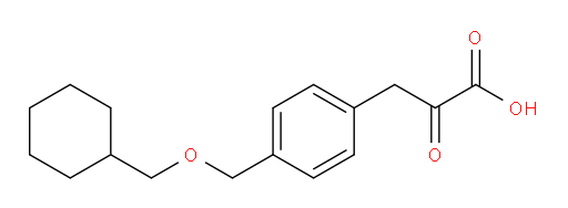 3-(4-((cyclohexylmethoxy)methyl)phenyl)-2-oxopropanoic acid