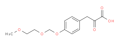 3-(4-((2-methoxyethoxy)methoxy)phenyl)-2-oxopropanoic acid