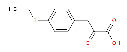 3-(4-(ethylthio)phenyl)-2-oxopropanoic acid