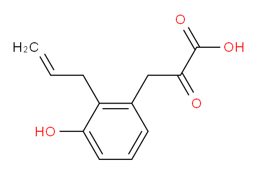 3-(2-allyl-3-hydroxyphenyl)-2-oxopropanoic acid