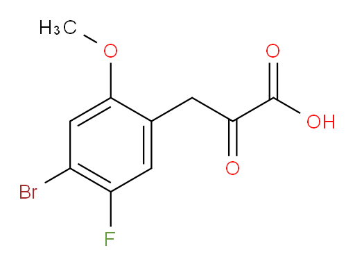 3-(4-bromo-5-fluoro-2-methoxyphenyl)-2-oxopropanoic acid