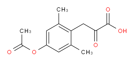 3-(4-acetoxy-2,6-dimethylphenyl)-2-oxopropanoic acid