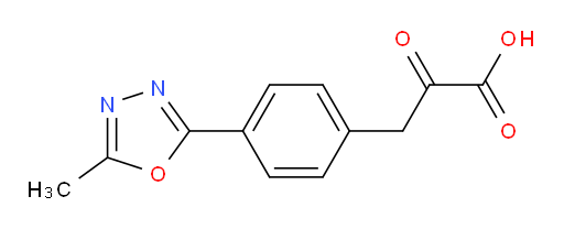 3-(4-(5-methyl-1,3,4-oxadiazol-2-yl)phenyl)-2-oxopropanoic acid
