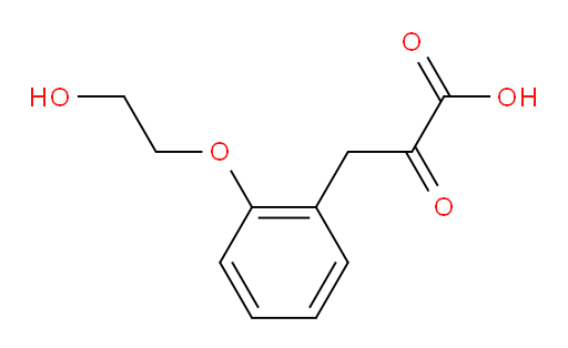 3-(2-(2-hydroxyethoxy)phenyl)-2-oxopropanoic acid