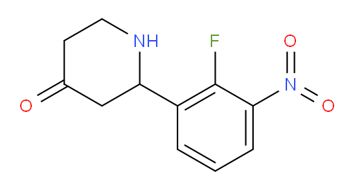 2-(2-fluoro-3-nitrophenyl)piperidin-4-one