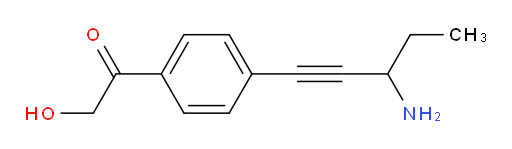1-(4-(3-aminopent-1-yn-1-yl)phenyl)-2-hydroxyethanone
