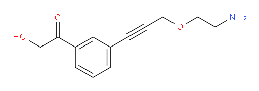 1-(3-(3-(2-aminoethoxy)prop-1-yn-1-yl)phenyl)-2-hydroxyethanone