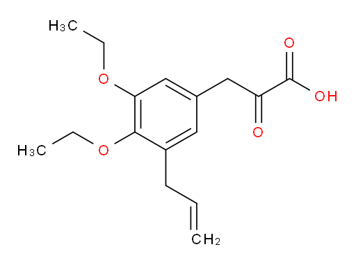 3-(3-allyl-4,5-diethoxyphenyl)-2-oxopropanoic acid