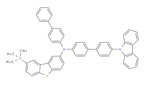 N-(4'-(9H-carbazol-9-yl)-[1,1'-biphenyl]-4-yl)-N-([1,1'-biphenyl]-4-yl)-8-(trimethylsilyl)dibenzo[b,d]thiophen-2-amine