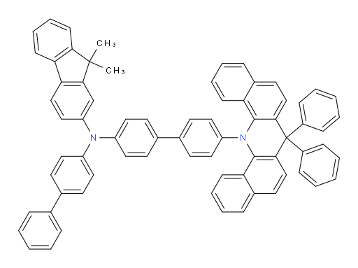 N-([1,1'-biphenyl]-4-yl)-N-(4'-(7,7-diphenyldibenzo[c,h]acridin-14(7H)-yl)-[1,1'-biphenyl]-4-yl)-9,9-dimethyl-9H-fluoren-2-amine