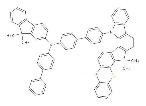 N-([1,1'-biphenyl]-4-yl)-N-(4'-(6,6-dimethylbenzo[5',6'][1,4]dithiino[2',3':4,5]indeno[1,2-a]carbazol-13(6H)-yl)-[1,1'-biphenyl]-4-yl)-9,9-dimethyl-9H-fluoren-2-amine