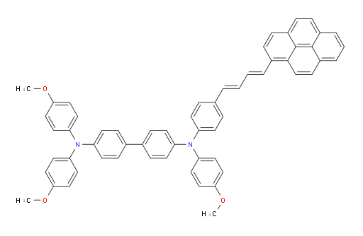N4,N4,N4'-tris(4-methoxyphenyl)-N4'-(4-((1E,3E)-4-(pyren-1-yl)buta-1,3-dien-1-yl)phenyl)-[1,1'-biphenyl]-4,4'-diamine