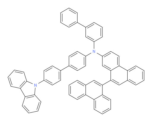 N-(4'-(9H-carbazol-9-yl)-[1,1'-biphenyl]-4-yl)-N-([1,1'-biphenyl]-3-yl)-[9,9'-biphenanthren]-7-amine
