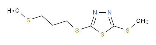 2-(methylthio)-5-((3-(methylthio)propyl)thio)-1,3,4-thiadiazole