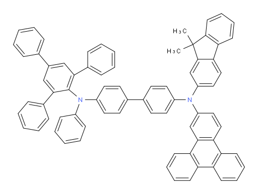 N4-(9,9-dimethyl-9H-fluoren-2-yl)-N4'-phenyl-N4'-(5'-phenyl-[1,1':3',1''-terphenyl]-4'-yl)-N4-(triphenylen-2-yl)-[1,1'-biphenyl]-4,4'-diamine