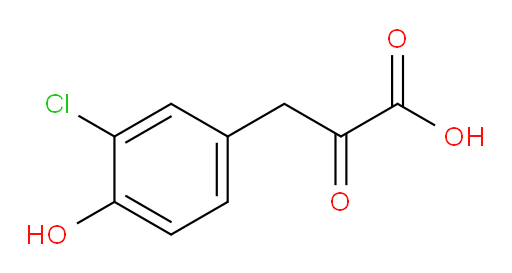 3-(3-chloro-4-hydroxyphenyl)-2-oxopropanoic acid