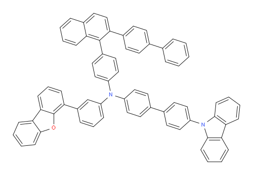 N-(4-(2-([1,1'-biphenyl]-4-yl)naphthalen-1-yl)phenyl)-4'-(9H-carbazol-9-yl)-N-(3-(dibenzo[b,d]furan-4-yl)phenyl)-[1,1'-biphenyl]-4-amine
