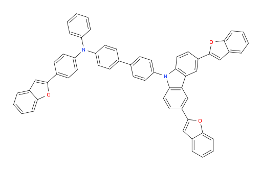 N-(4-(benzofuran-2-yl)phenyl)-4'-(3,6-di(benzofuran-2-yl)-9H-carbazol-9-yl)-N-phenyl-[1,1'-biphenyl]-4-amine