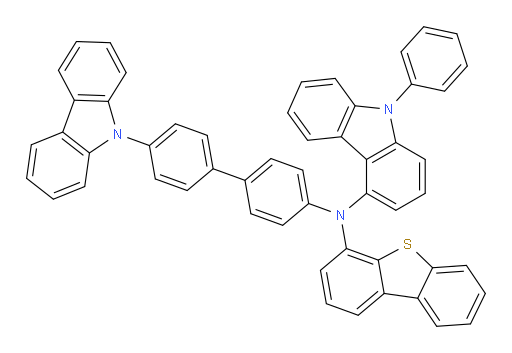 N-(4'-(9H-carbazol-9-yl)-[1,1'-biphenyl]-4-yl)-N-(dibenzo[b,d]thiophen-4-yl)-9-phenyl-9H-carbazol-4-amine
