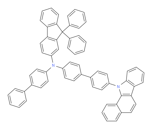 N-(4'-(11H-benzo[a]carbazol-11-yl)-[1,1'-biphenyl]-4-yl)-N-([1,1'-biphenyl]-4-yl)-9,9-diphenyl-9H-fluoren-2-amine
