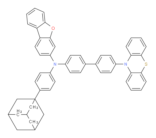 N-(4'-(10H-phenothiazin-10-yl)-[1,1'-biphenyl]-4-yl)-N-(4-(adamantan-1-yl)phenyl)dibenzo[b,d]furan-3-amine