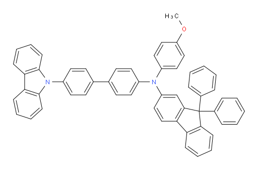 N-(4'-(9H-carbazol-9-yl)-[1,1'-biphenyl]-4-yl)-N-(4-methoxyphenyl)-9,9-diphenyl-9H-fluoren-2-amine