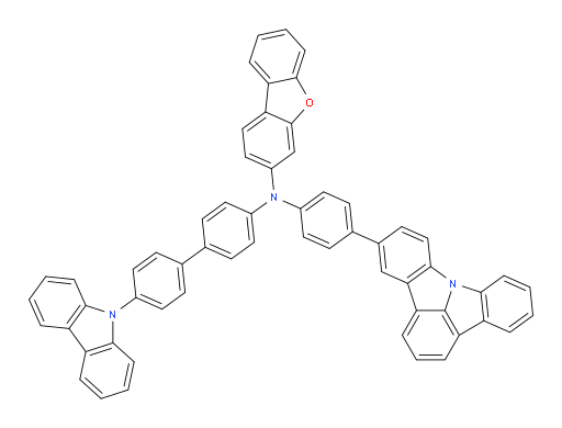 N-(4'-(9H-carbazol-9-yl)-[1,1'-biphenyl]-4-yl)-N-(4-(indolo[3,2,1-jk]carbazol-5-yl)phenyl)dibenzo[b,d]furan-3-amine