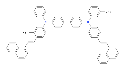 N4-(3-methyl-4-((E)-2-(naphthalen-1-yl)vinyl)phenyl)-N4'-(4-((E)-2-(naphthalen-1-yl)vinyl)phenyl)-N4-phenyl-N4'-(m-tolyl)-[1,1'-biphenyl]-4,4'-diamine