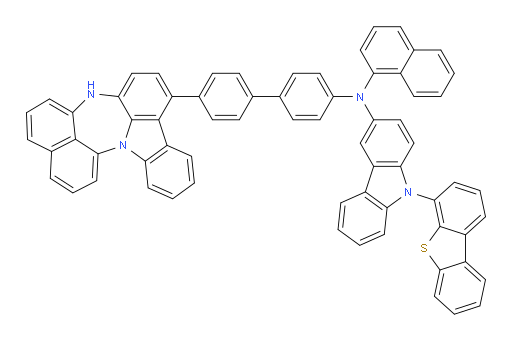 N-(4'-(4H-naphtho[1',8':5,6,7][1,4]diazepino[3,2,1-jk]carbazol-7-yl)-[1,1'-biphenyl]-4-yl)-9-(dibenzo[b,d]thiophen-4-yl)-N-(naphthalen-1-yl)-9H-carbazol-3-amine