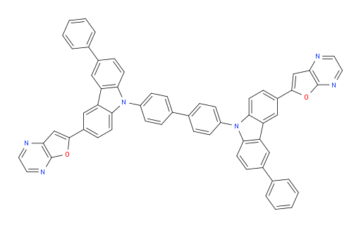 4,4'-bis(3-(furo[2,3-b]pyrazin-6-yl)-6-phenyl-9H-carbazol-9-yl)-1,1'-biphenyl