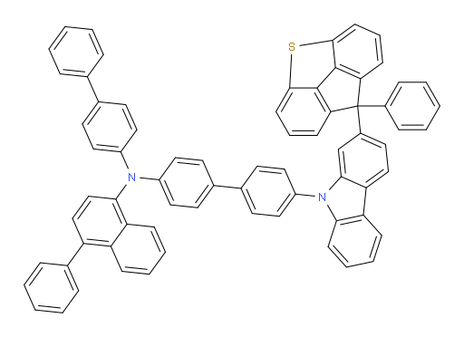 N-([1,1'-biphenyl]-4-yl)-4-phenyl-N-(4'-(2-(8-phenyl-8H-fluoreno[4,5-bcd]thiophen-8-yl)-9H-carbazol-9-yl)-[1,1'-biphenyl]-4-yl)naphthalen-1-amine