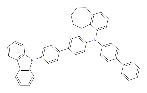 N-(4'-(9H-carbazol-9-yl)-[1,1'-biphenyl]-4-yl)-N-([1,1'-biphenyl]-4-yl)-6,7,8,9-tetrahydro-5H-benzo[7]annulen-1-amine