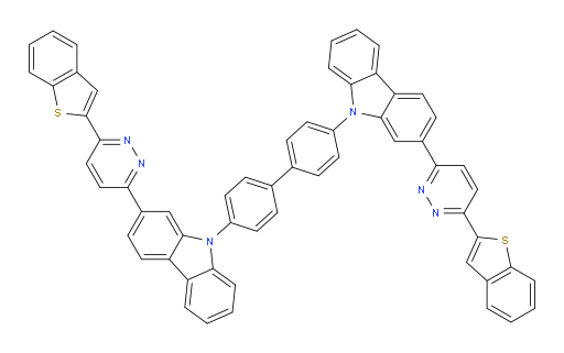 4,4'-bis(2-(6-(benzo[b]thiophen-2-yl)pyridazin-3-yl)-9H-carbazol-9-yl)-1,1'-biphenyl