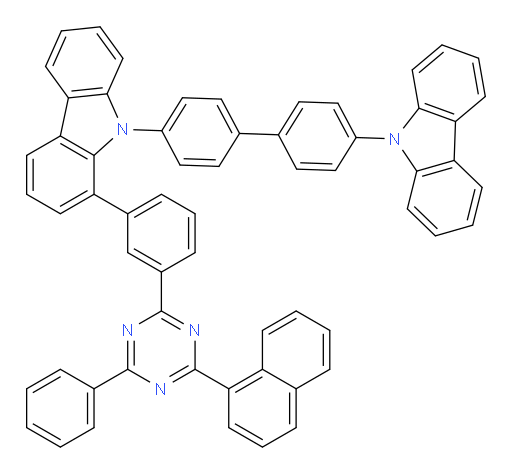 9-(4'-(9H-carbazol-9-yl)-[1,1'-biphenyl]-4-yl)-1-(3-(4-(naphthalen-1-yl)-6-phenyl-1,3,5-triazin-2-yl)phenyl)-9H-carbazole