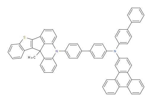 N-([1,1'-biphenyl]-4-yl)-N-(4'-(13c-methylbenzo[4',5']thieno[3',2':4,5]cyclopenta[1,2,3-kl]acridin-5(13cH)-yl)-[1,1'-biphenyl]-4-yl)triphenylen-2-amine