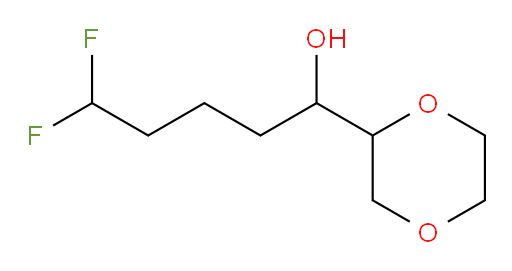 1-(1,4-dioxan-2-yl)-5,5-difluoropentan-1-ol
