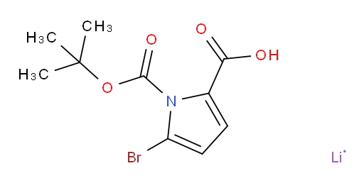 5-bromo-1-(tert-butoxycarbonyl)-1H-pyrrole-2-carboxylic acid, lithium salt