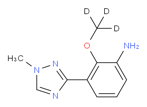 Benzenamine, 2-(methoxy-d3)-3-(1-methyl-1H-1,2,4-triazol-3-yl)-