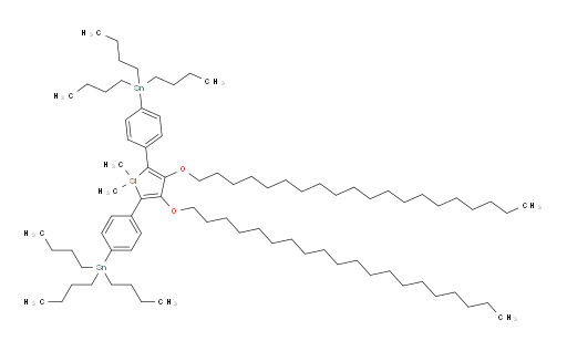 3,4-bis(icosyloxy)-1,1-dimethyl-2,5-bis(4-(tributylstannyl)phenyl)-1H-silole