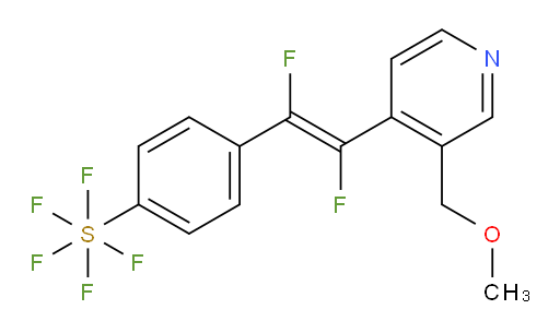 (E)-4-(1,2-difluoro-2-(3-(methoxymethyl)pyridin-4-yl)vinyl)(pentafluoromercapto)benzene