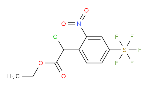 [4-(1-Chloro-2-ethoxy-2-oxoethyl)-3-nitrophenyl]sulfur pentafluoride